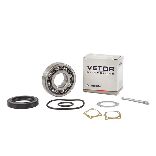 KIT ROLAMENTO ESFERAS CARGA RADIAL/AXIAL RODA TRASEIRA VW:FUSCA ATE 86 BRASILIA ATE 81,KOMBI ATE 77