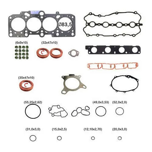 JUNTA DO MOTOR - AUDI A1 A3 A6 TT | VW GOLF JETTA TIGUAN 2.0 16V APOS 2005 (SEM FLANGE)