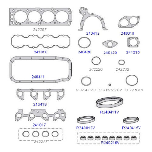 JUNTA DO MOTOR - GM CORSA MERIVA | FIAT STILO PALIO 1.8 8V 2003 A 2006