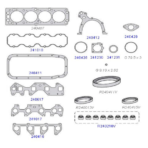 JUNTA DO MOTOR - GM CORSA 1.6L 8V MPFI APOS 1994