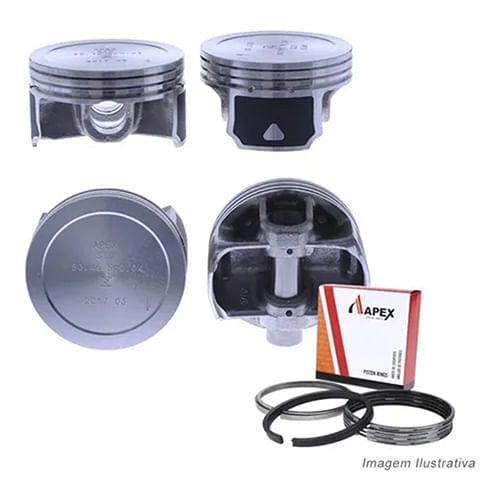 PISTAO COM ANEL - FIAT 1.8 16V ETORQ FLEX