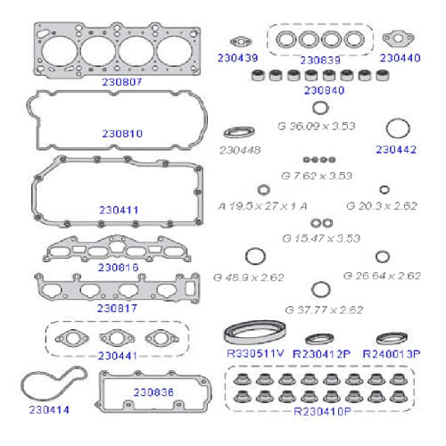 JUNTA DO MOTOR - MITSUBISHI ECLIPSE 2.0 16V | CHRYSLER NEON 2.0 DOHC