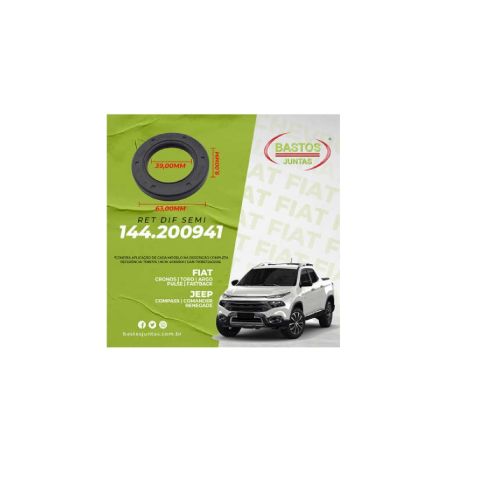 RETENTOR DIF SAIDA TULIPA LD - FIAT CRONOS TORO ARGO | JEEP COMPASS RENEGADE