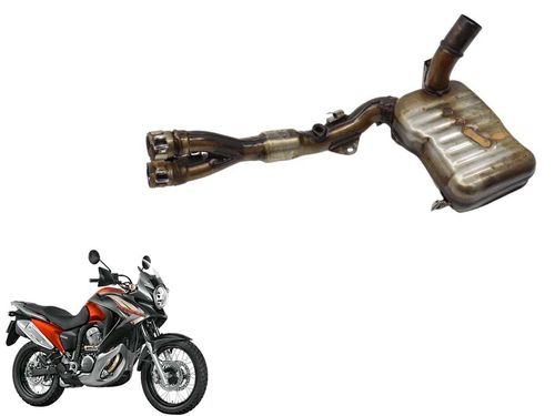Catalizador Marmita Escapamento Honda Transalp 700 11-14c/detalhe