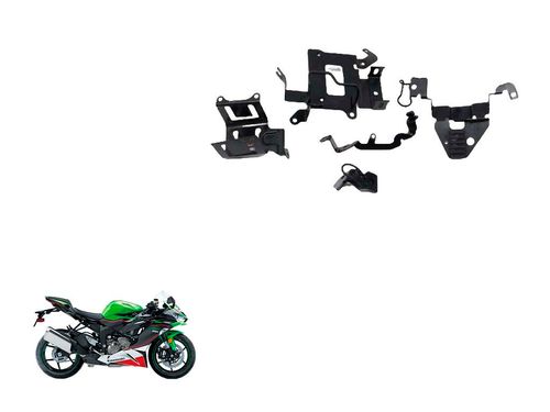 Kit Suportes Fixação Kawasaki Zx 6 Zx6 19-24
