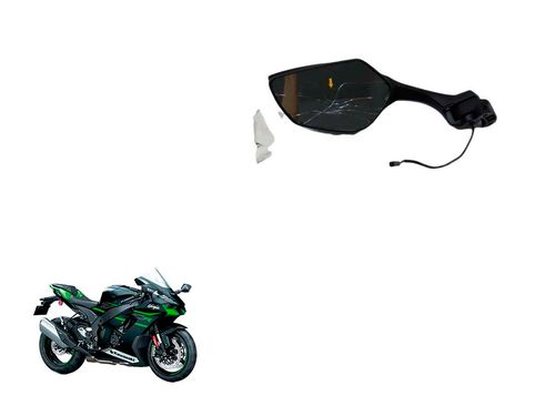 Espelho Retrovisor Esquerdo Kawasaki Zx 10 22-24c/detalhe