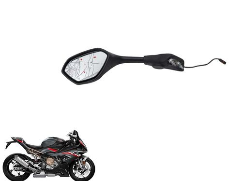 Espelho Retrovisor Esquerdo Bmw S 1000 Rr 20-23c/avaria