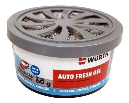 Aromatizante Carro Novo - Wurth 60g Cheirinho Odorizador Automotivo - Cinza 0893600022