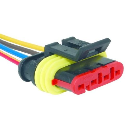 CHICOTE REPARO 4 VIAS PORTA FEMEA IVECO RENAULT
