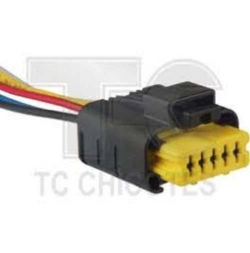 CHICOTE REPARO 5 VIAS MONTADO COM 15 CM DE CABO PEUGEOT E CITROEN