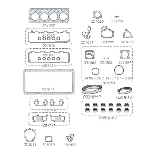 JUNTA DO MOTOR - MERCEDES OM904 OM914 ACELLO 915 4.3 12V