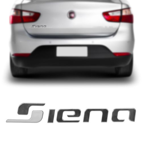 EMBLEMA (SIENA) FIAT SIENA 11/19 CROMADO E BRANCO (LETREIRO)