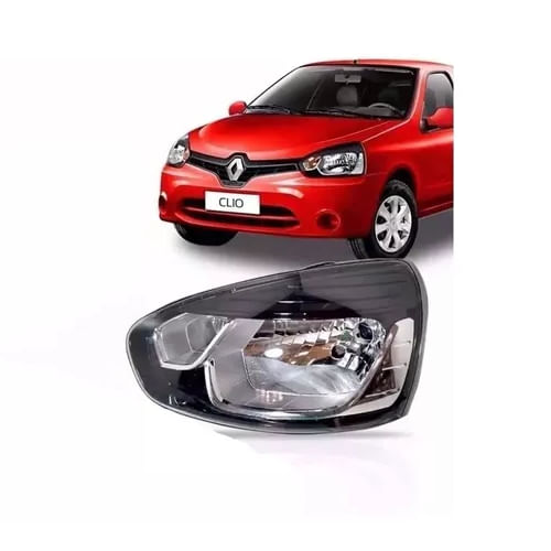 FAROL ESQUERDO CLIO 2012/2016 MANUAL MASCARA NEGRA