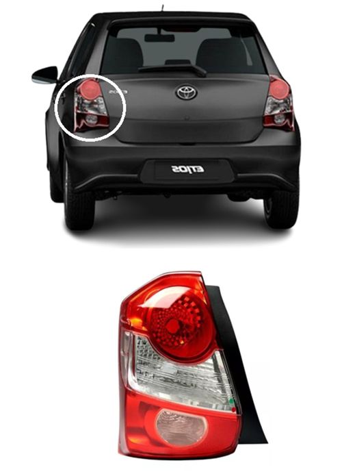 LANTERNA TRASEIRA ESQUERDA ETIOS 2012/2021 HATCH RÉ ROSA