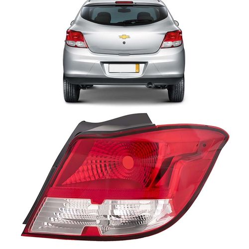 LANTERNA TRASEIRA DIREITA GM ONIX 2012/2016 BICOLOR VERMELHA/CRISTAL