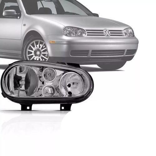 FAROL DIREITO GOLF 1999/2006 SEM AUXILIAR MANUAL/ELETRICO
