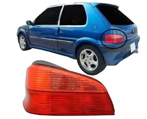 LANTERNA TRASEIRA ESQUERDA PEUGEOT 106 1996/2000
