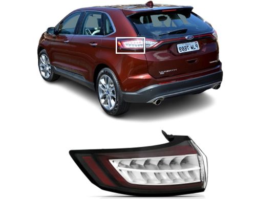 LANTERNA TRASEIRA ESQUERDA EDGE 16/17 TITANIUM COM LED/CANTO