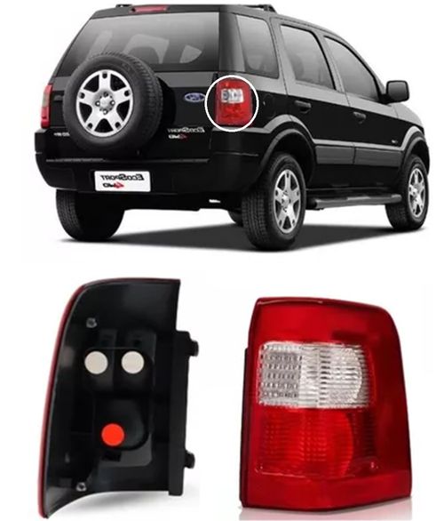 LANTERNA TRASEIRA DIREITA ECOSPORT 2003/2007 BICOLOR