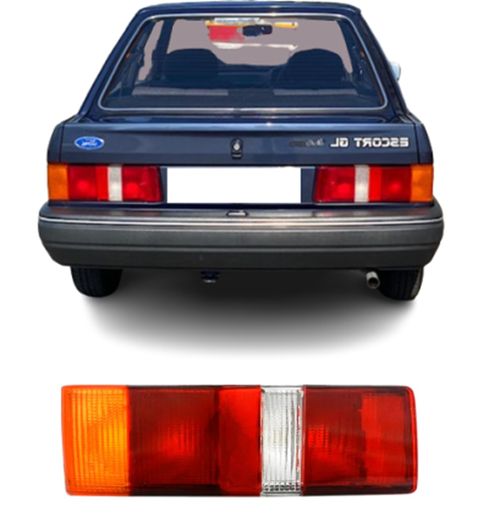 LANTERNA TRASEIRA ESQUERDA ESCORT 1987/1994 TRICOLOR