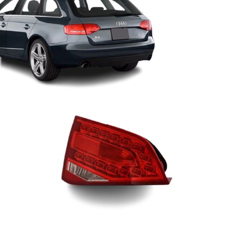 LANTERNA TRASEIRA ESQUERDA A4 2009/2012 TAMPA COM LED