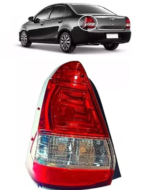 LANTERNA TRASEIRA ESQUERDA ETIOS 2012/2016 SEDAN SEM FURO RÉ