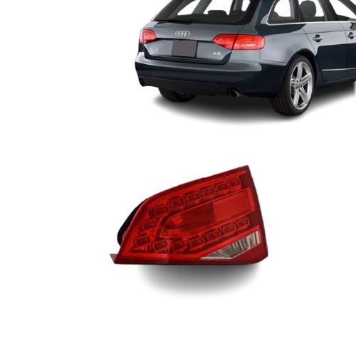 LANTERNA TRASEIRA DIREITA A4 2009/2012 TAMPA COM LED