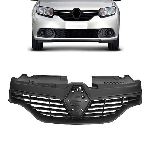 GRADE RADIADOR SANDERO/LOGAN 2014/2019 SEM FRISO