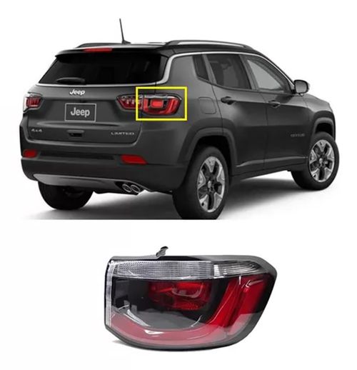 LANTERNA TRASEIRA DIREITA COMPASS 2017/2021 COM LED (CANTO)
