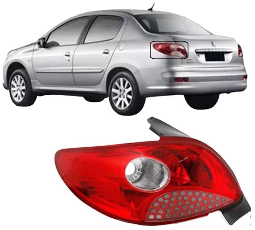 LANTERNA TRASEIRA ESQUERDA PEUGEOT 207 SEDAN 2009/2010/2011