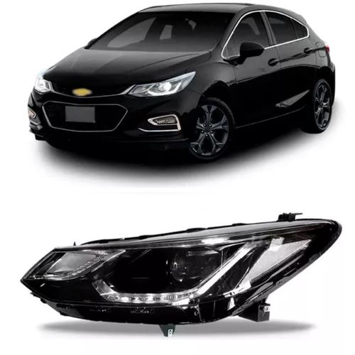 FAROL DIANTEIRO ESQUERDO CRUZE LTZ 17/23 ELÉTRICO/COM LED