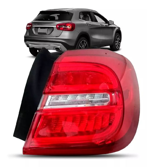LANTERNA TRASEIRA DIREITA GLA 2015/2017 COM LED (PLUG REDONDO)