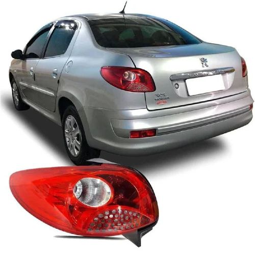 LANTERNA TRASEIRA ESQUERDA PEUGEOT 207 SEDAN 2009/2011