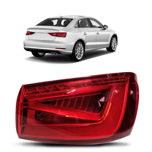 LANTERNA TRASEIRA DIREITA A3 SEDAN 2013/2016 COM LED