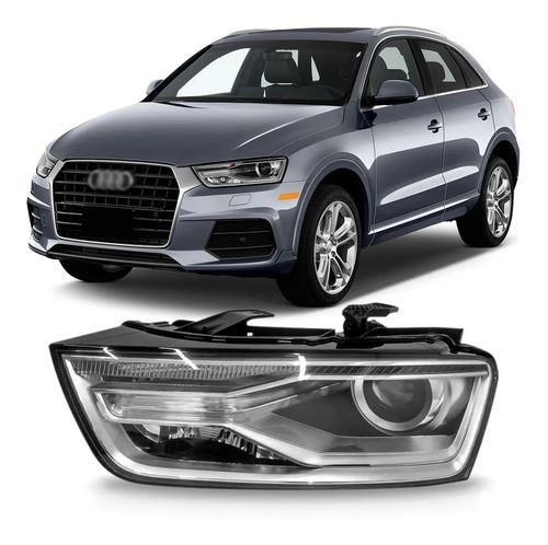 FAROL ESQUERDO AUDI Q3 2015/2019 ELETRICO COM XENON E LED