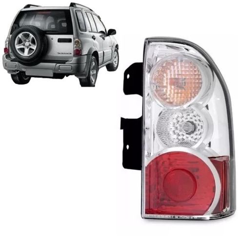 LANTERNA TRASEIRA DIREITO CRISTAL VERMELHA TRACKER VITARA 2007/2008/2009