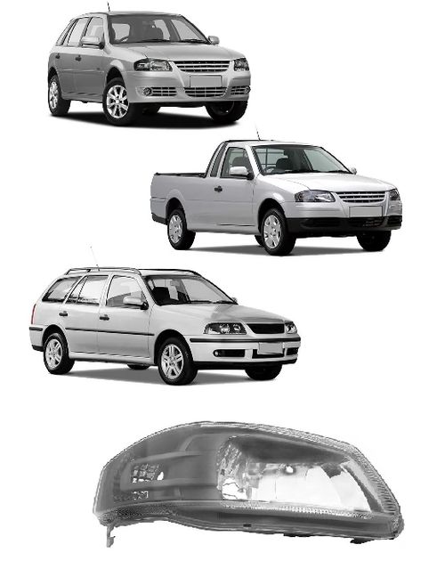 FAROL DIREITO GOL G4 2006/2008 CINZA