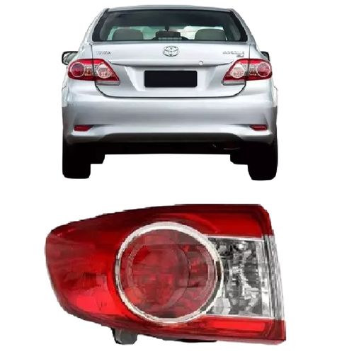 LANTERNA TRASEIRA ESQUERDA COROLLA 12/13 SEM LED COM SOQUETE