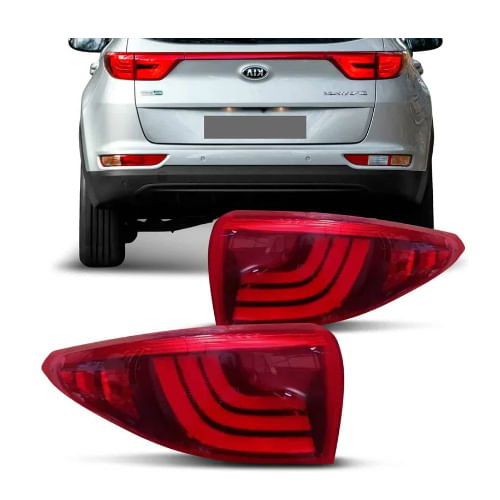 LANTERNA TRASEIRA ESQUERDA SPORTAGE 2017/2019 COM LED (CANTO)