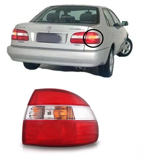 LANTERNA TRASEIRA DIREITA COROLLA 1998/99/00/01/2002 CANTO