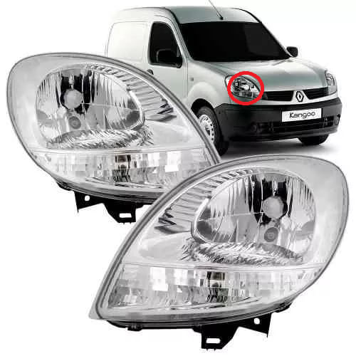 FAROL DIREITO KANGOO 2008/2018 SEM MOTOR
