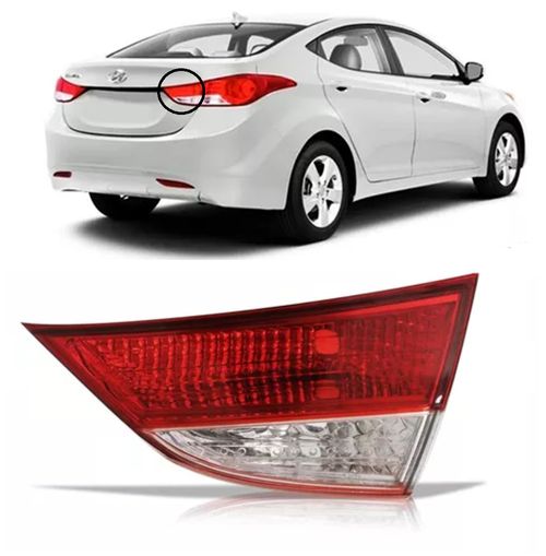 LANTERNA TRASEIRA DIREITA ELANTRA 2014/2016 SEM LED (MALA)