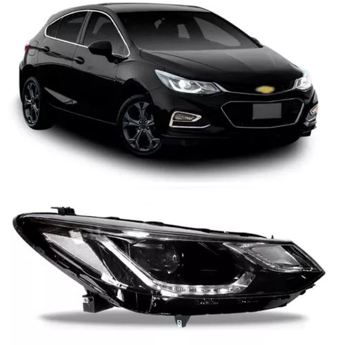 FAROL DIANTEIRO DIREITO CRUZE LTZ 17/23 ELÉTRICO/COM LED