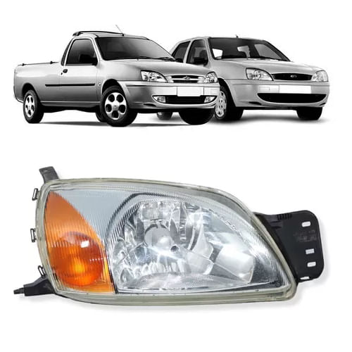 FAROL DIREITO FIESTA 00/02 COURIER 00/13 AMBAR (TYC)