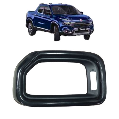 MOLDURA ESQUERDA DIFUSOR AR CENTRAL FIAT TORO 2016/2023 PRETO