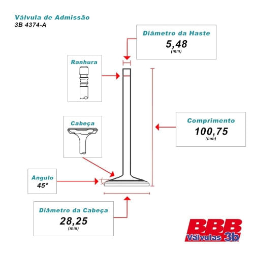 VALVULA ADMISSAO - CITROEN | PEUGEOT 1.4 16V ET3J4