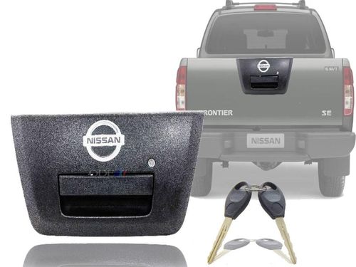 KIT MAÇANETA TAMPA TRASEIRA FRONTIER 08/18 (COM BASE CILINDRO EMBLEMA)