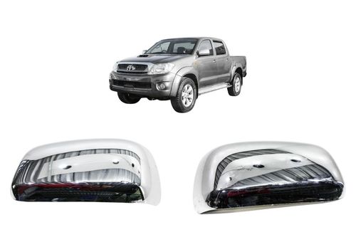 PAR CAPA ESPELHO RETROVISOR CROMADO HILUX 05/11 FICOSA ENCAIXE