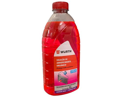 Aditivo Rosa e Solução Arrefecedora Organica Radiador 1L Wurth