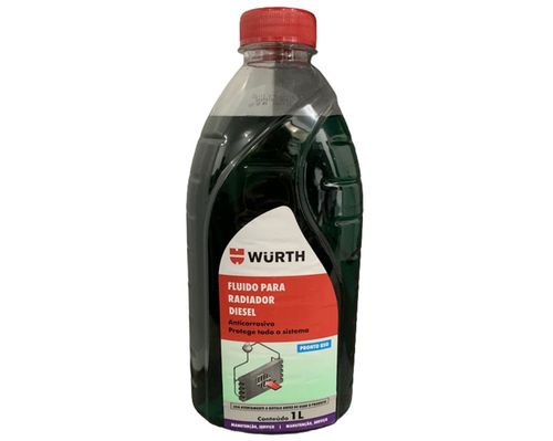 Aditivo Radiador Verde Motor Diesel Anti Corrosao Wurth 1L